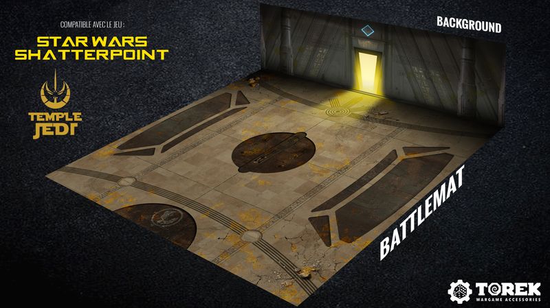 Battlemat Temple Jedi (Compatible Star Wars Shatterpoint®)
