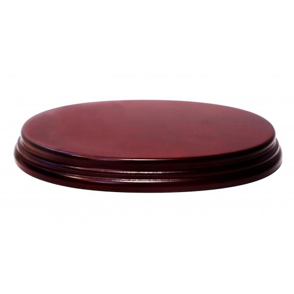 Ovale 20x14x2 cm Acajou