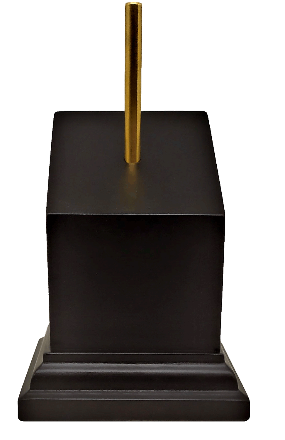Carré noir incl, 4x4x7 + tige laiton