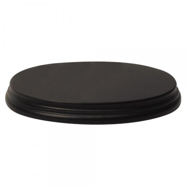 Ovale 20x14x2 cm Noir