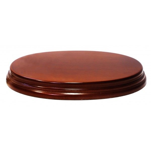 Ovale 20x14x2 cm Noisette