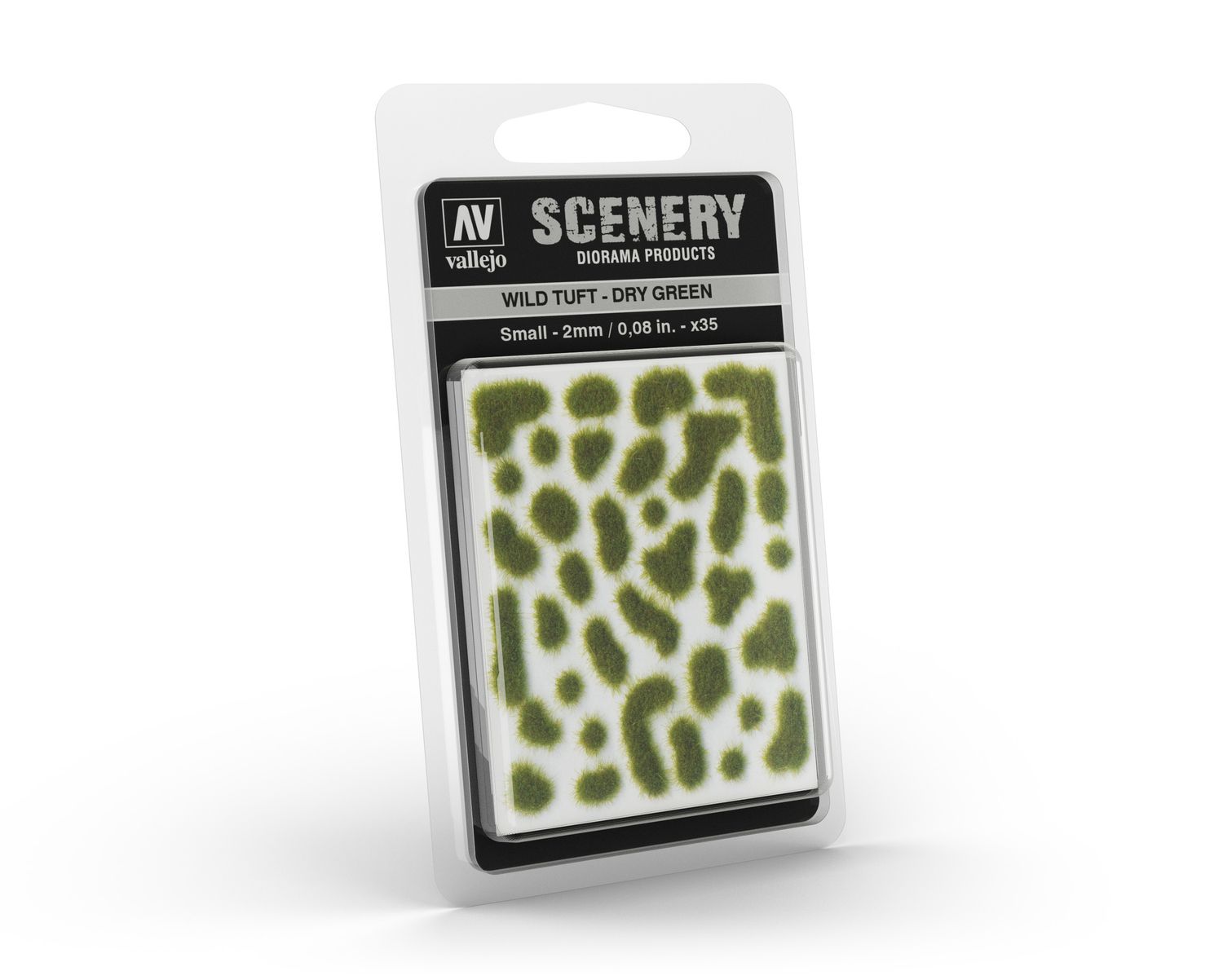 Wild Tuft - Dry Green -Vert Sec 2mm