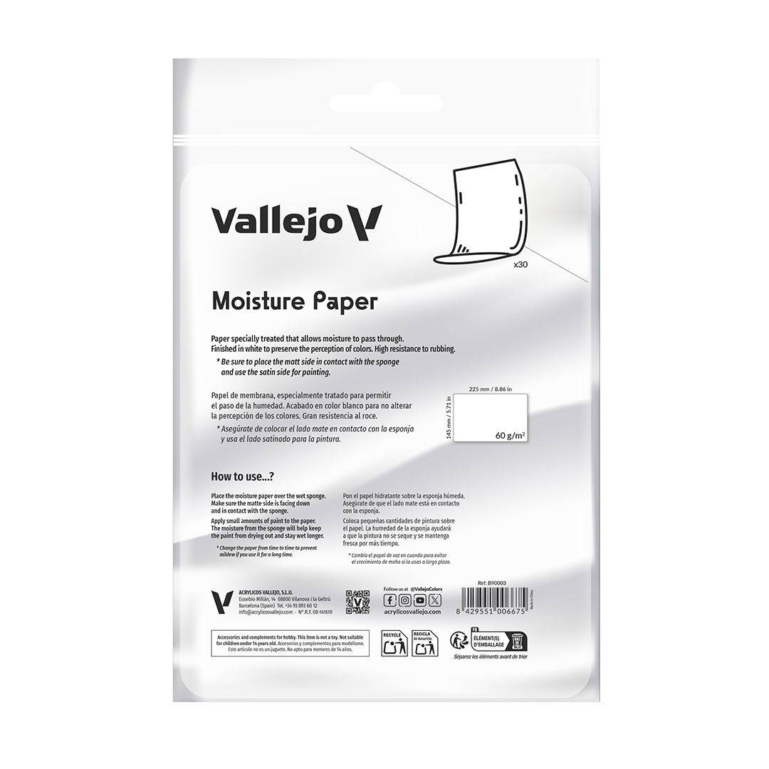 30 feuilles de papiers rétenteur d’humidité (225 x 145 mm) 60gr