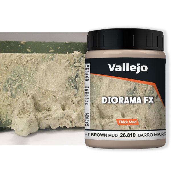 Light Brown Thick Mud  - Boue épai, Brun clair - 200ml