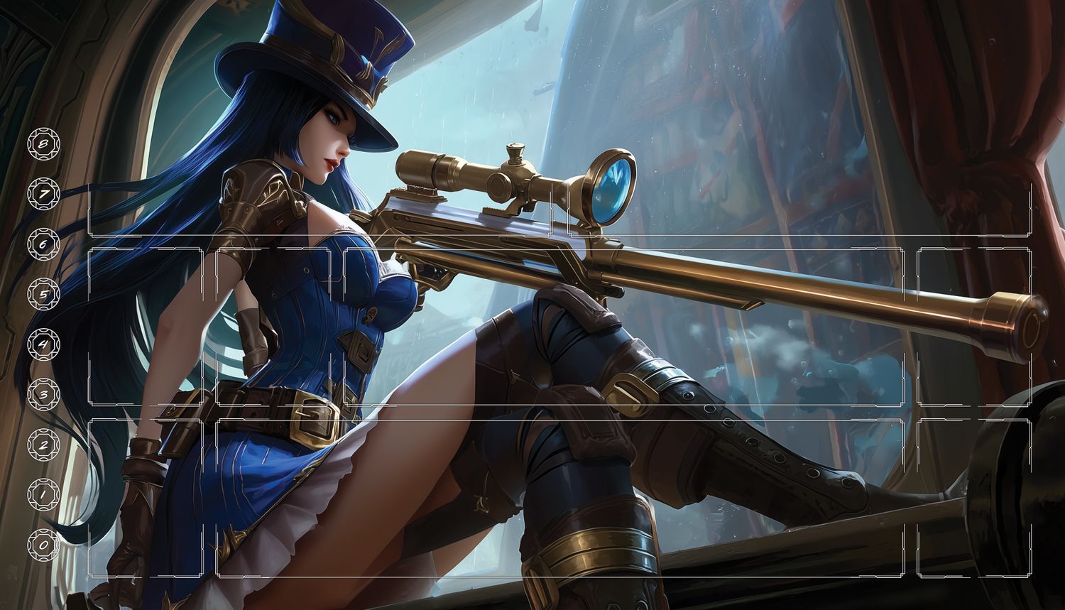 PLAYMAT  inspired by CAITLYN League of Legends - Riftbound®