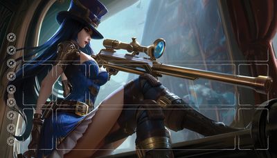 PLAYMAT  inspired by CAITLYN League of Legends - Riftbound®
