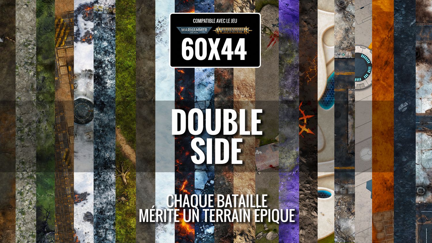 Battlemat Double Side compatible AOS® & 40K®