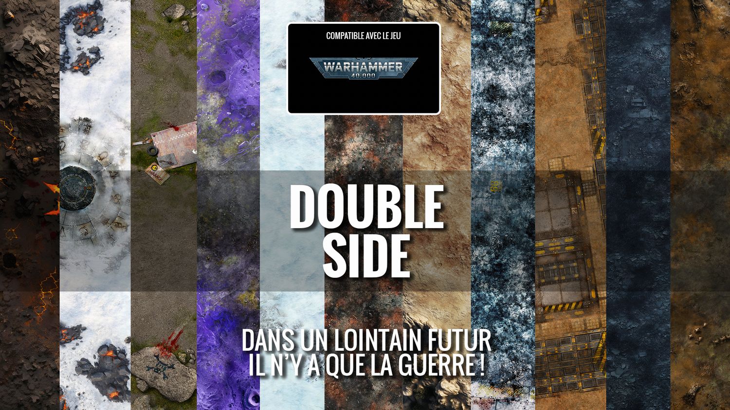Battlemat Double Side compatible Warhammer 40 000®