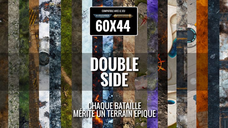 Battlemat 2 SIDES / Double-Sided Custom Battlemat 2 SIDES / Double-Sided Custom