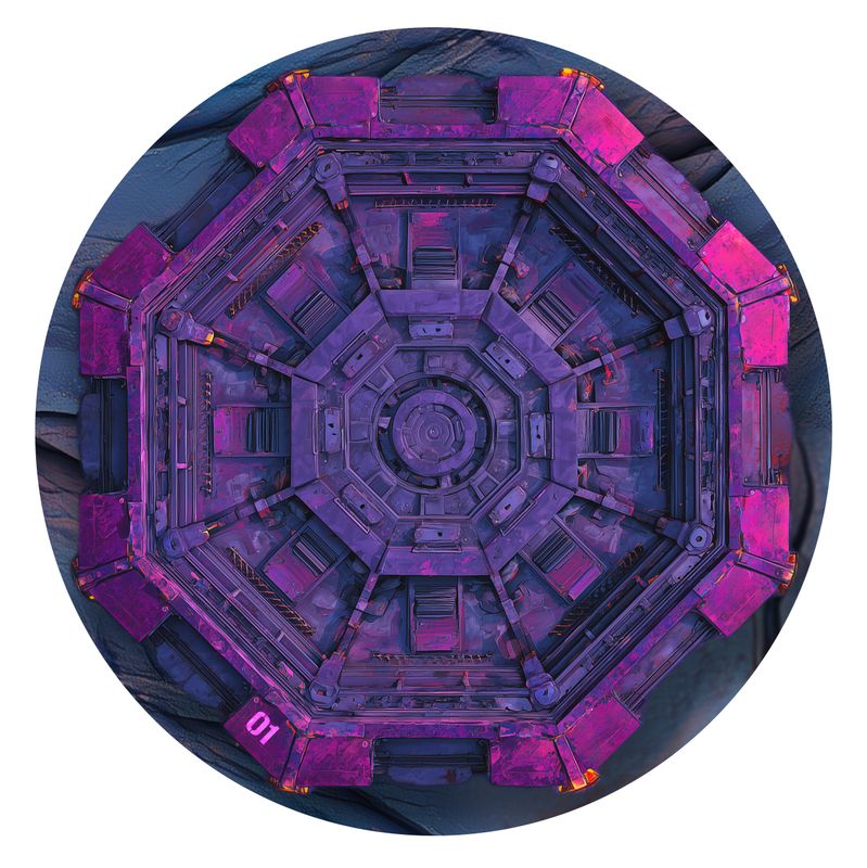 Gabarits d'objectifs /  target templates - Alien Mines for WARHAMMER 40000 ® Compatible