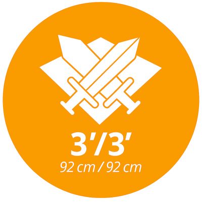 3’/3’ = 92 cm/92 cm