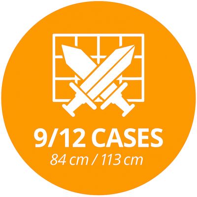 9/12 cases = 84 cm/113 cm