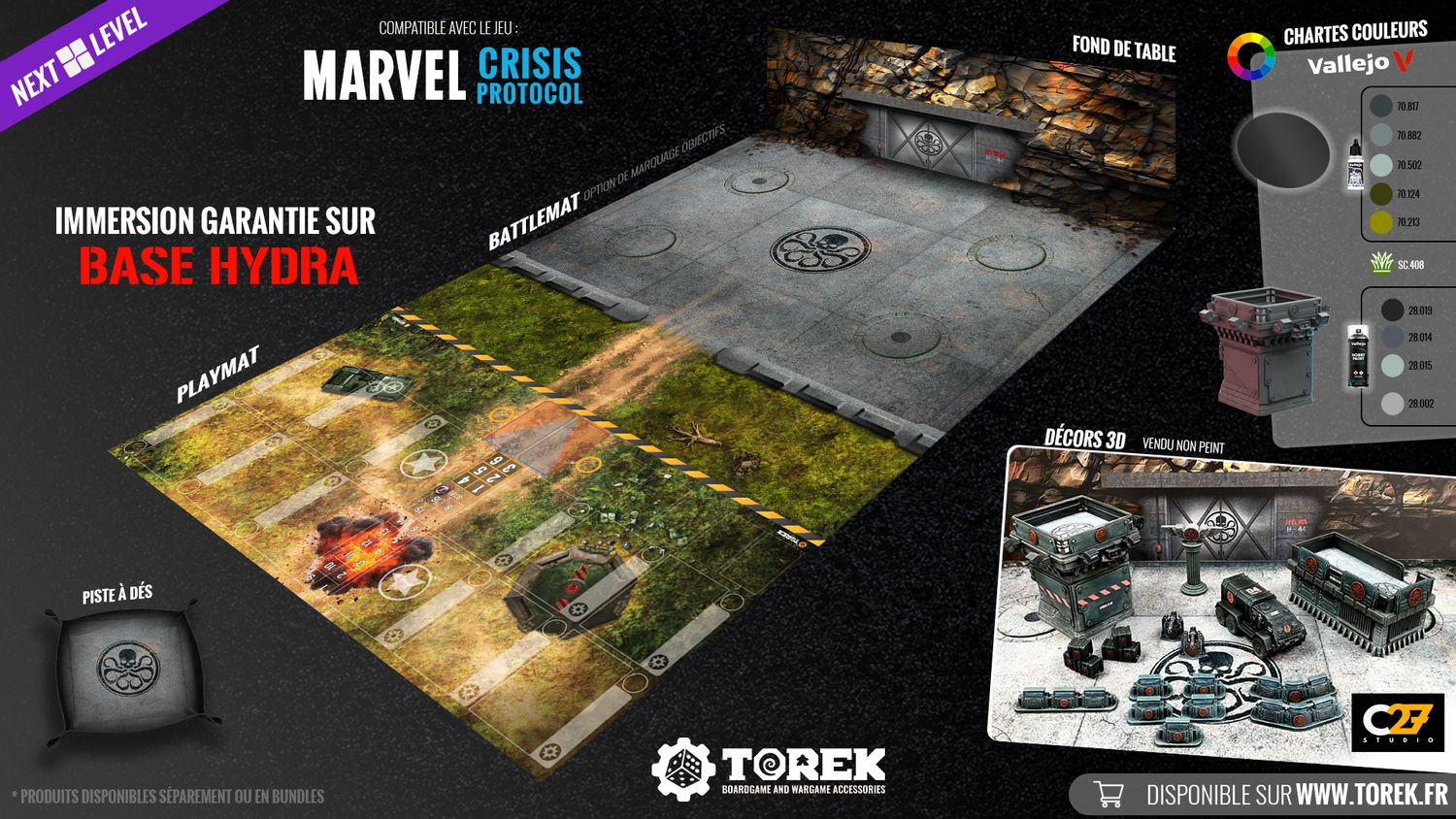 Next Level  Marvel Crisis Protocol® Base inspired Hydra®