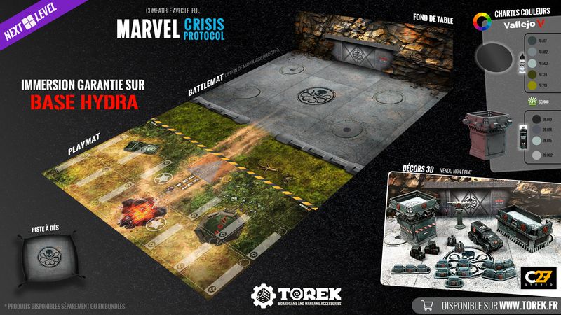 Next Level  Marvel Crisis Protocol® Base inspired Hydra® Next Level  Marvel Crisis Protocol® Base inspired Hydra®