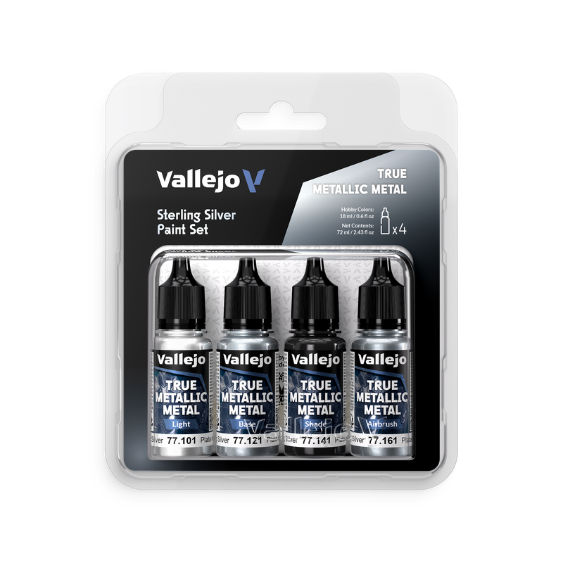 Sterling Silver - Paint Set - True Metallic Metal - 77.251 Sterling Silver - Paint Set - True Metallic Metal - 77.251