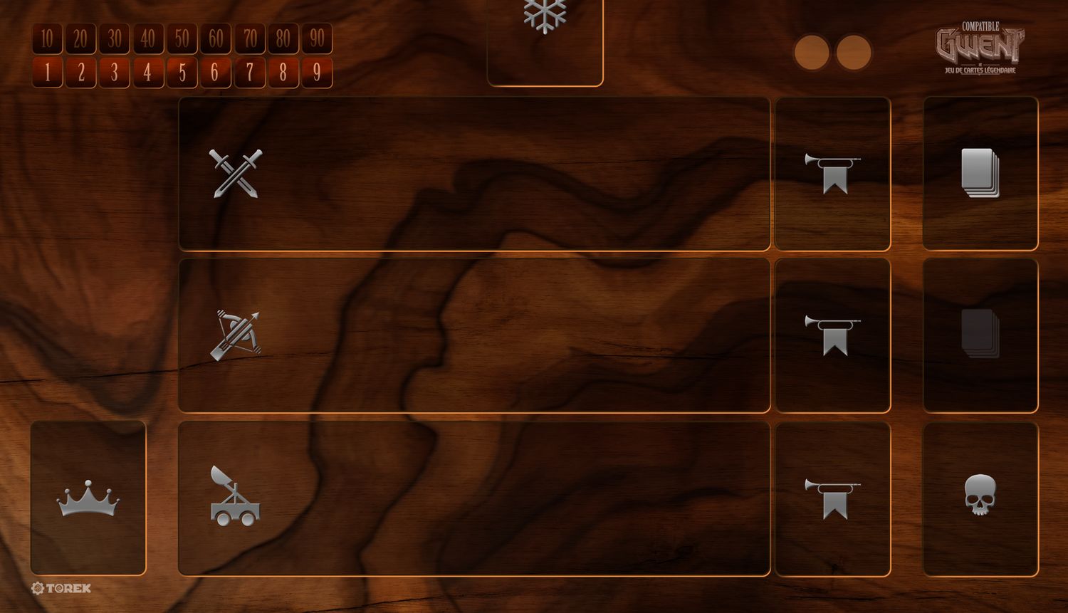 Playmat Générique compatible Gwent® pour 1 joueur