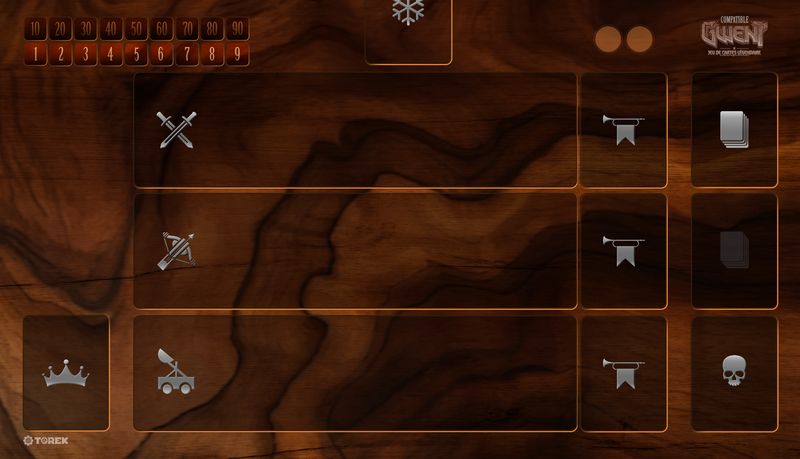 Playmat Générique compatible Gwent® pour 1 joueur