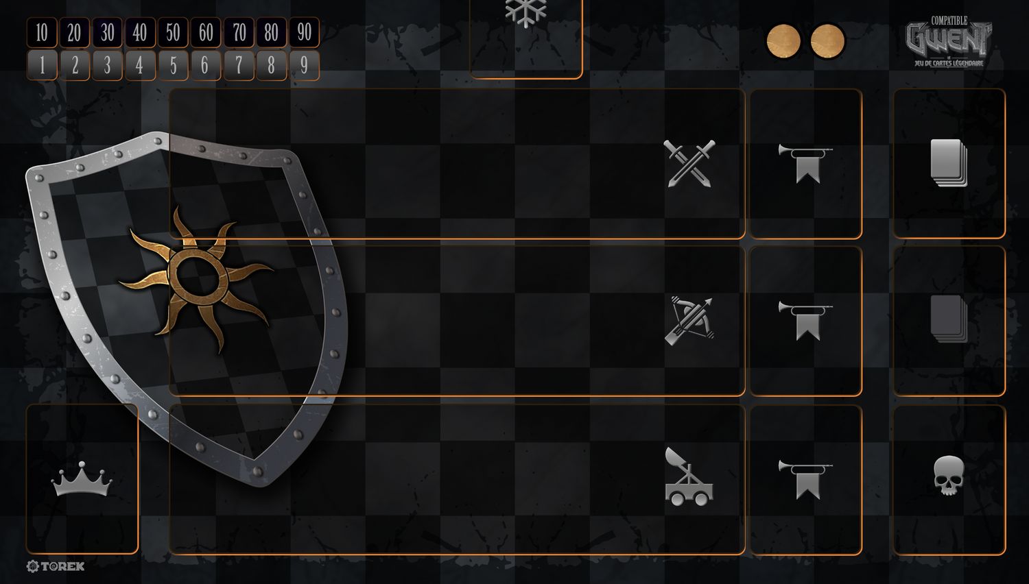 Playmat  compatible Gwent® faction Nilfgaard pour 1 joueur