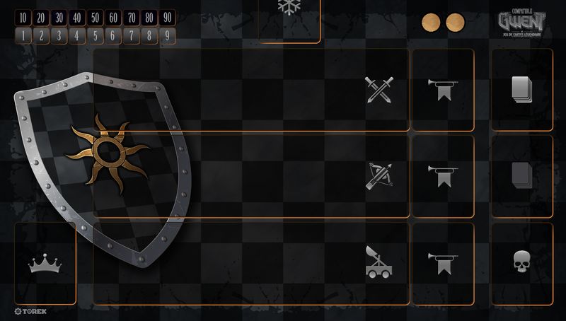 Playmat  compatible Gwent® faction Nilfgaard pour 1 joueur