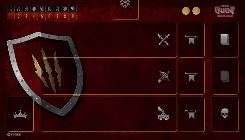 Playmat  compatible Gwent® faction Monstres pour 1 joueur