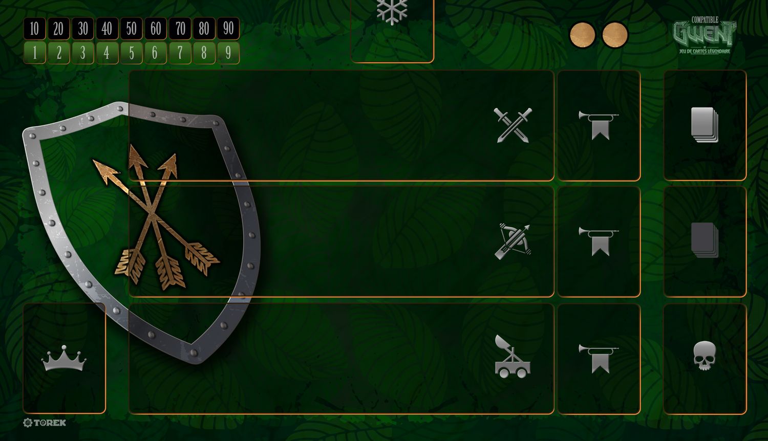 Playmat  compatible Gwent® faction Scoia’tael® pour 1 joueur