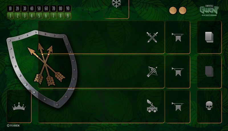 Playmat  compatible Gwent® faction Scoia’tael® pour 1 joueur