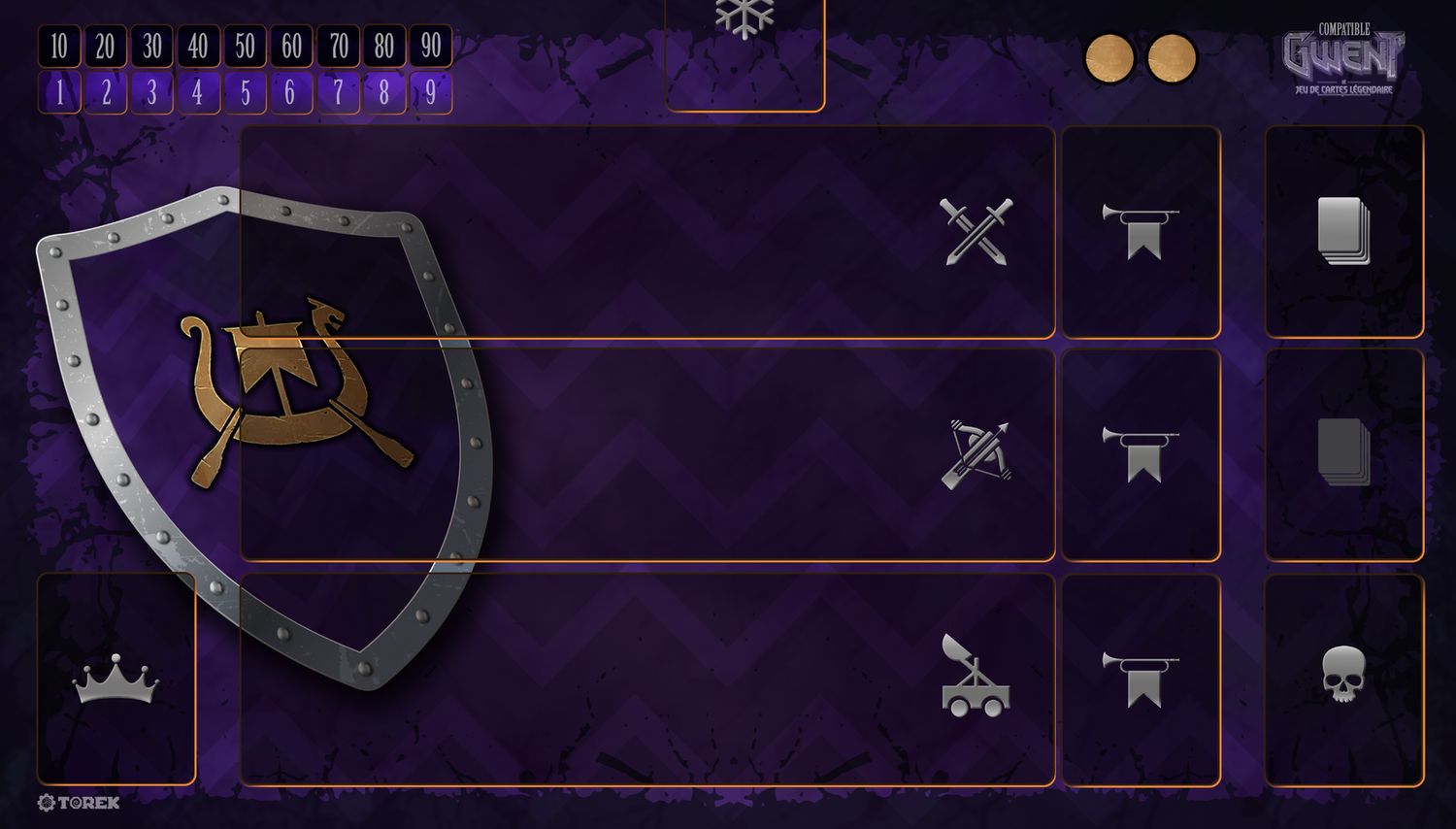 Playmat  compatible Gwent® faction Skellige® pour 1 joueur