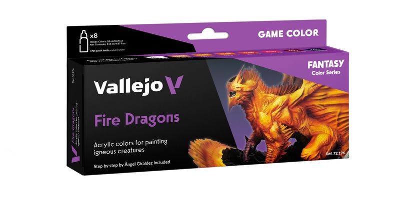 Fantasy Color Series 8 FIRE DRAGONS - 72.196