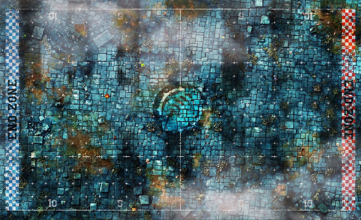 Terrain pour Blood Bowl ® compatible Cimetière Terrain pour Blood Bowl ® compatible Cimetière