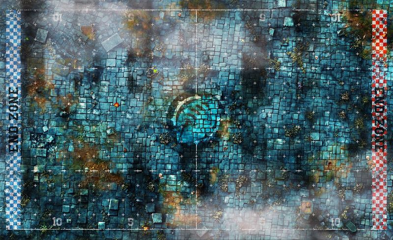 Terrain pour Blood Bowl ® compatible Cimetière