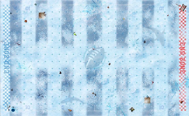 Terrain pour Blood Bowl ® compatible Neige&Glace