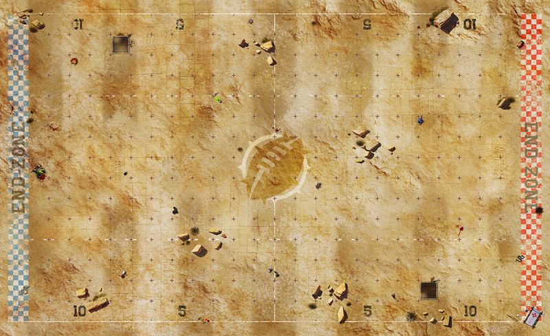 Terrain pour Blood Bowl ® compatible désertique
