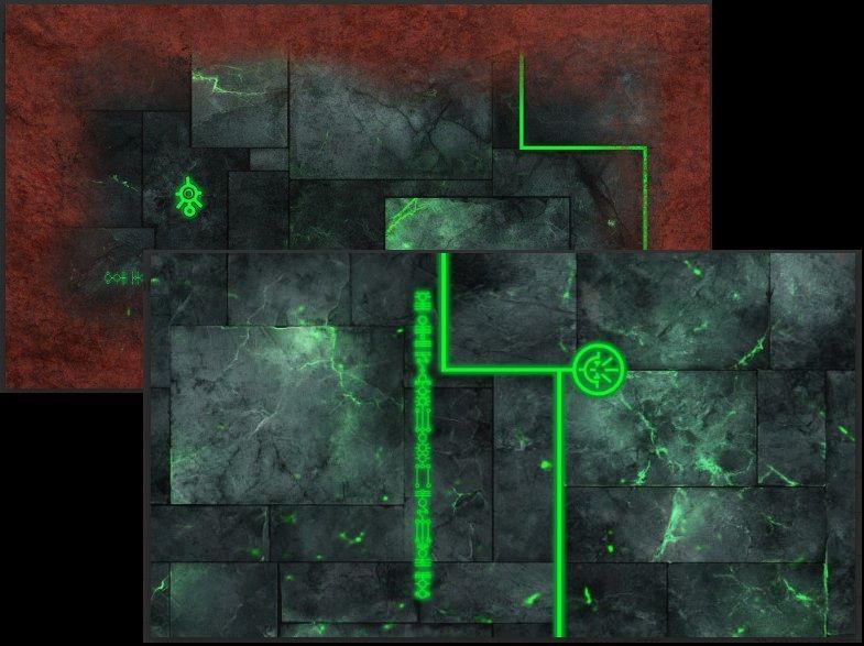 Zones de ruines “Necroworld” – Néoprène 6 Zones de ruines “Necroworld” – Néoprène 6"/12" WTC for WARHAMMER 40000 ® Compatible