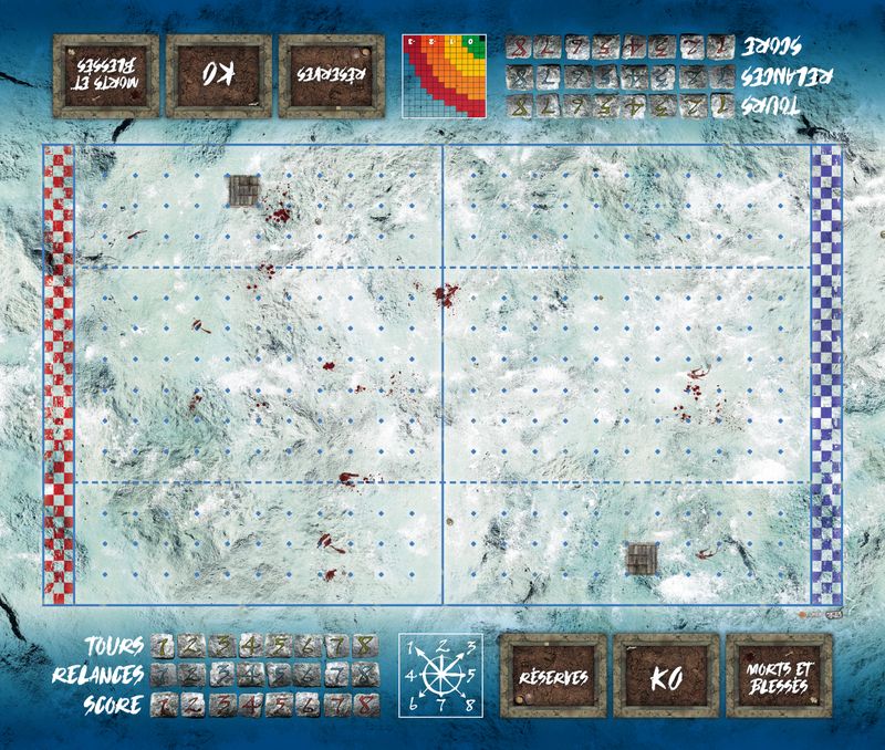 Terrain pour Blood Bowl ® compatible Montagne glace