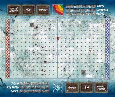Terrain pour Blood Bowl ® compatible Montagne glace