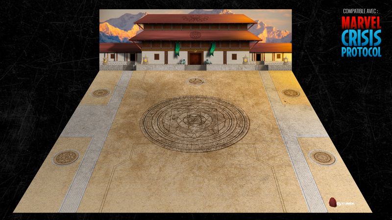 Battlemat Kamar Taj (Compatible Marvel Crisis Protocol®)