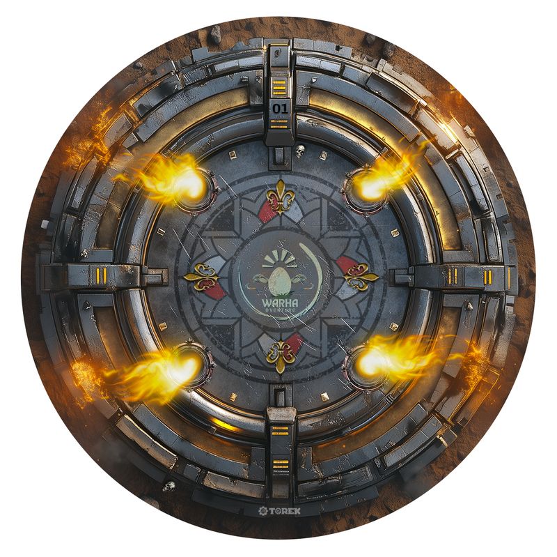 Gabarits d'objectifs /  target templates - WARHA DVENTURE for WARHAMMER 40000 ® Compatible