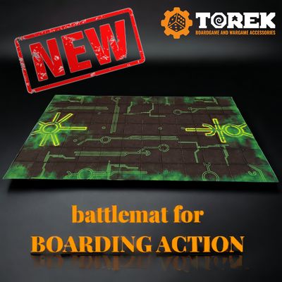 Battlemat mechanical death ship (Boarding Actions GW)