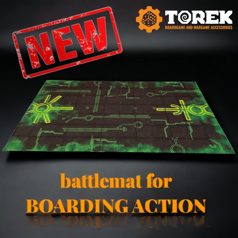 Battlemat mechanical death ship (Boarding Actions GW)