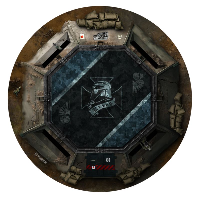 Gabarits d'objectifs /  target templates - Inspiration Death Korp of Krieg for WARHAMMER 40000 ® Compatible