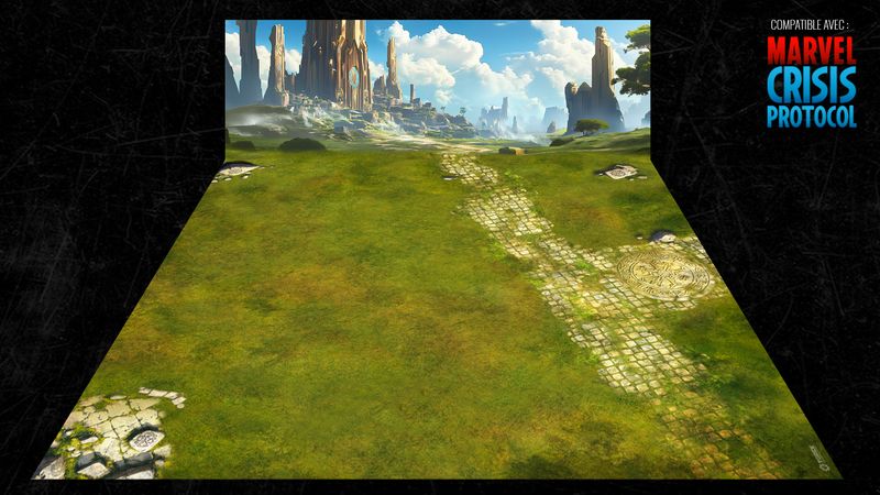 Battlemat Ruins of Asgard (Compatible Marvel Crisis Protocol®)