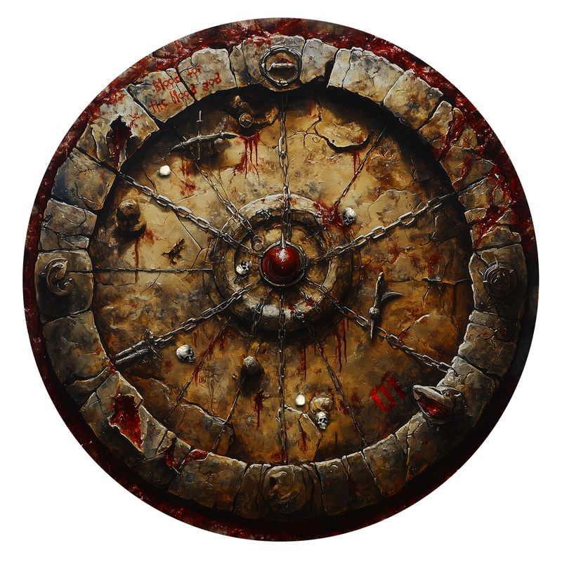 Gabarits d'objectifs /  target templates - Khorne / World Eaters for WARHAMMER 40000 ® Compatible