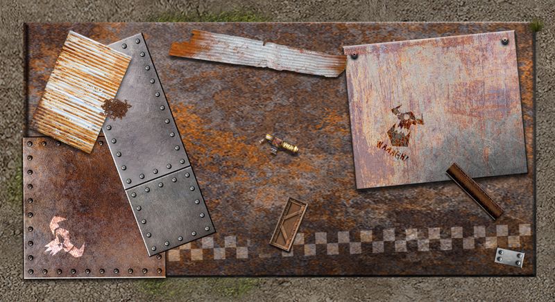 Zones de ruines Orks (6'/12') WTC for WARHAMMER 40000 ® Compatible