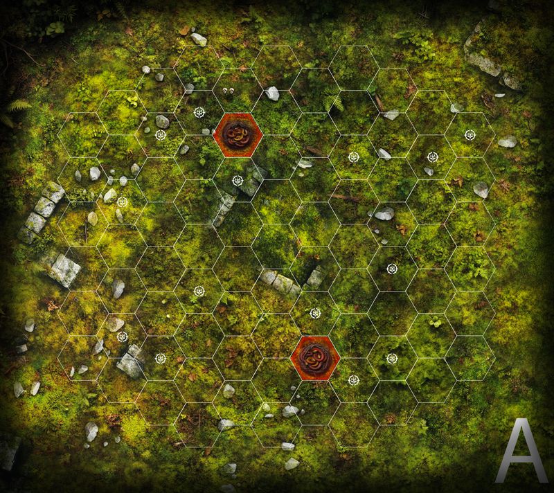 Battlemat Forest compatible  Warhammer Underworlds ®