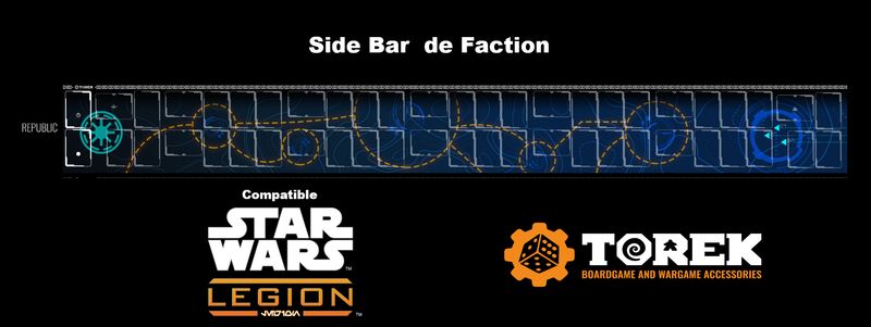 Side Bar Legion  Republic (compatible : Star Wars Legion®) 2026