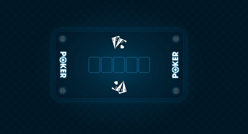 Tapis Poker Bleu 140cm/75cm