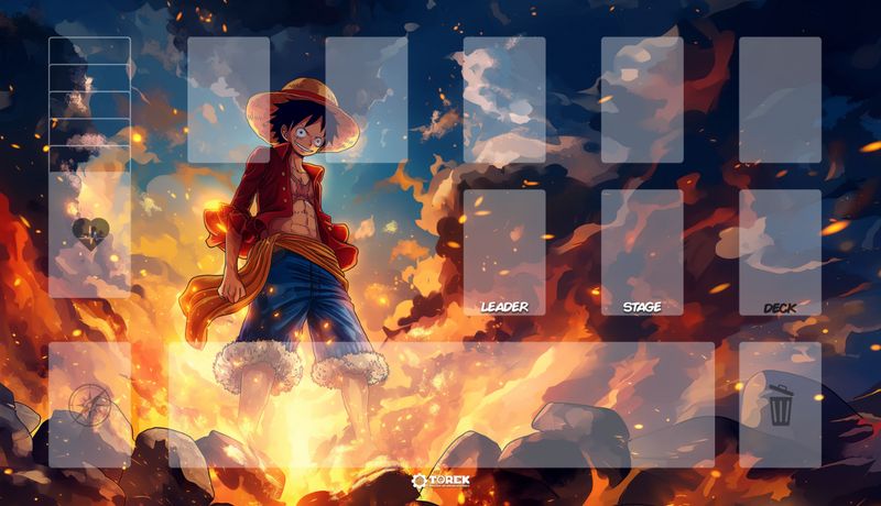 Playmat Compatible One Piece Card inspired by Luffy (3)