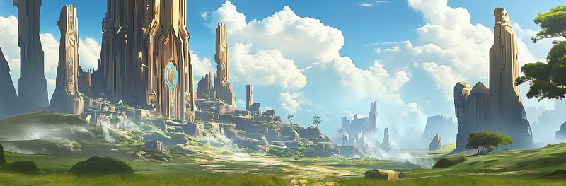 Fond de table  Ruins of Asgard (Compatible Marvel Crisis Protocol)