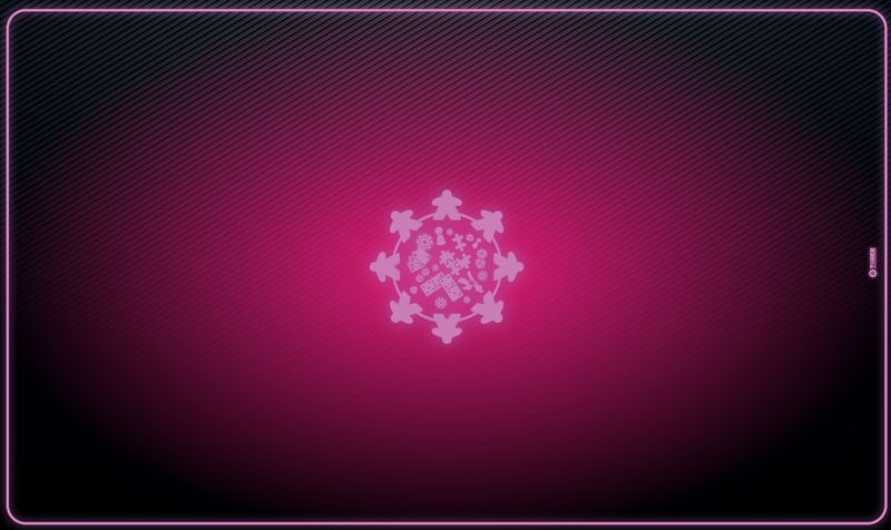 Tapis Meeple néon rose 100 cm/60 cm Tapis Meeple néon rose 100 cm/60 cm