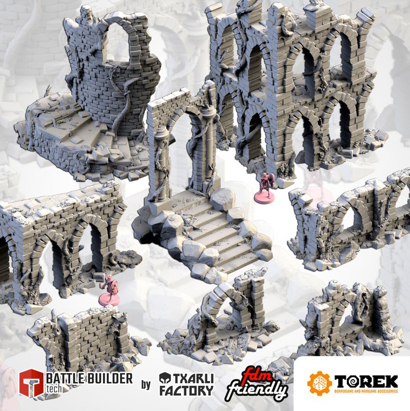 Cité en ruine Abandonnée (8 models) - Abandoned Ruin City
